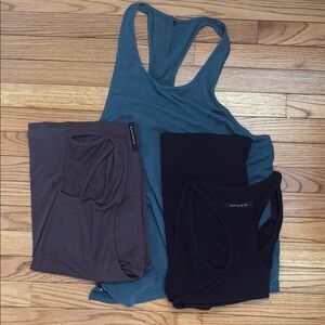 Alphalete Women's Racerback Tank Tops - Teal, Brown, Black